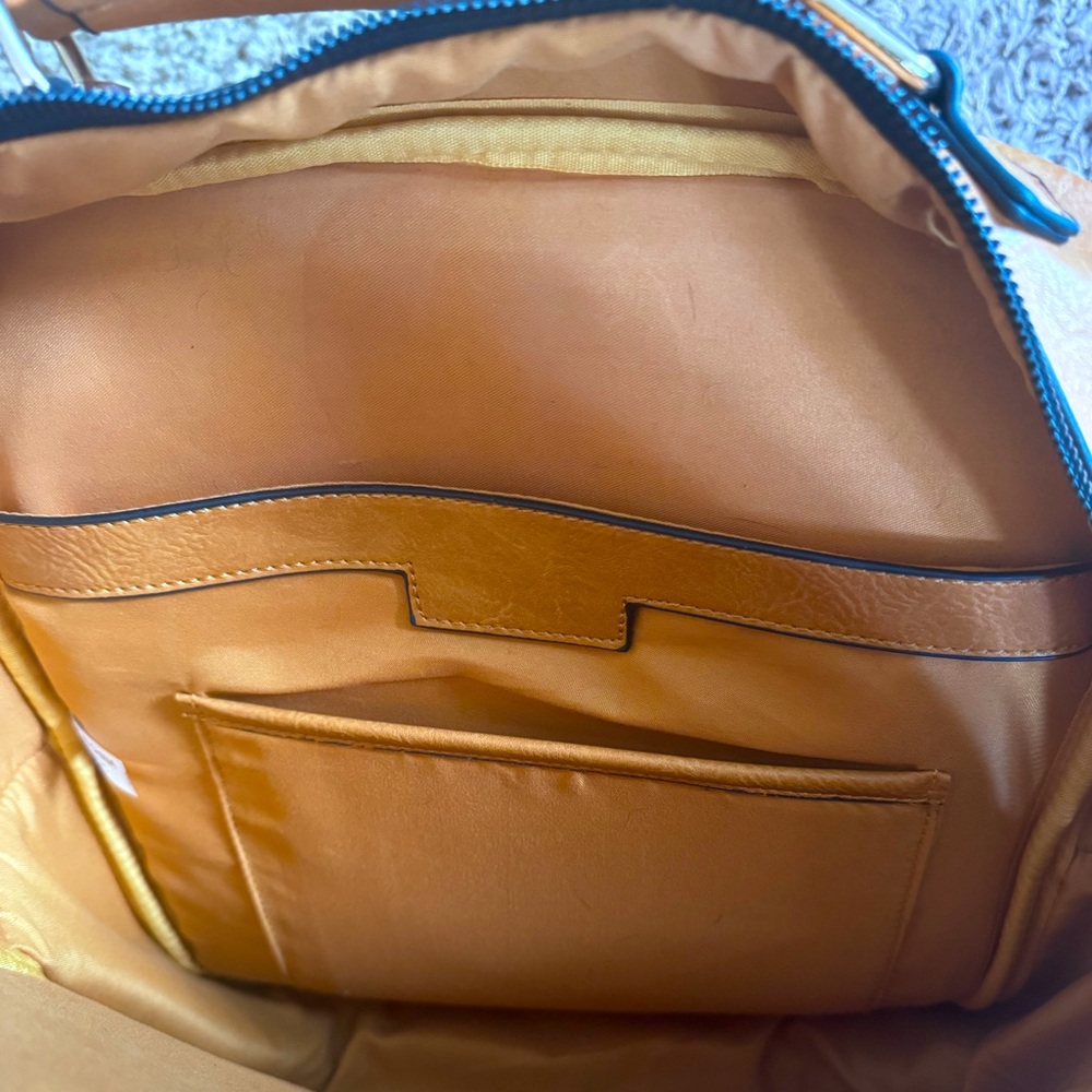 Tan Leather Backpack - Picture 7 of 7